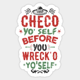 Checo Racing Advice Sticker